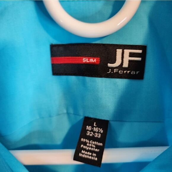 Men's JF J.Ferrar "Slim" longsleeve button-down shirt, size Large - Picture 2 of 3
